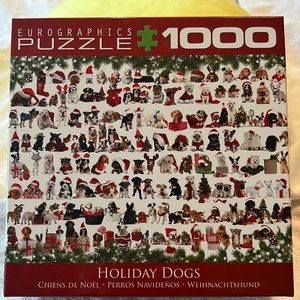 Christmas Dogs - 1000 piece puzzle